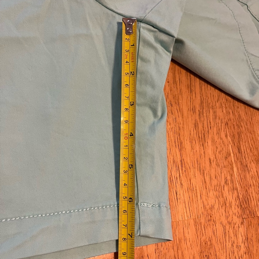 $60 NWT IZOD Men's Light Blue Shorts, size 34, 7” inseam - Picture 5 of 9
